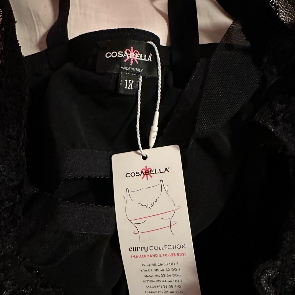 Cosabella lace camisole. Size 1x